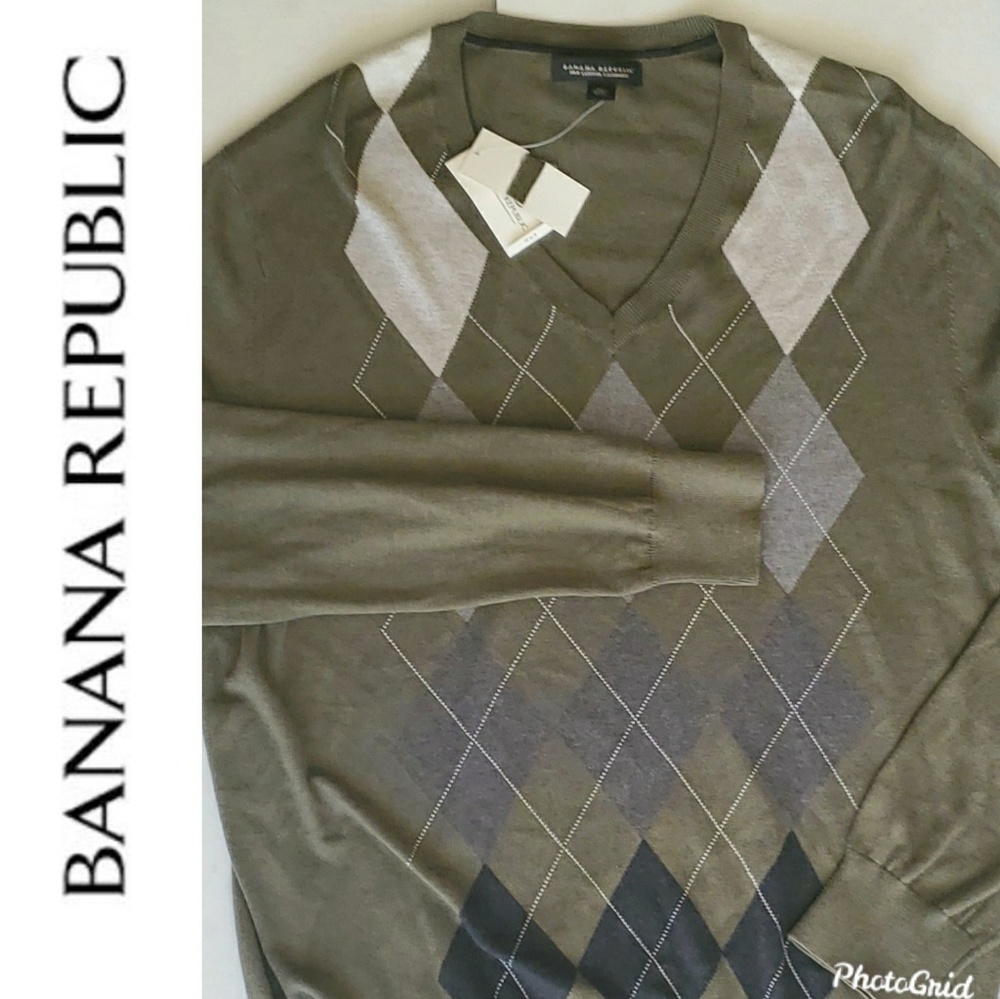 NYE SALE Banana Republic Cashmere Silk Sweater XL